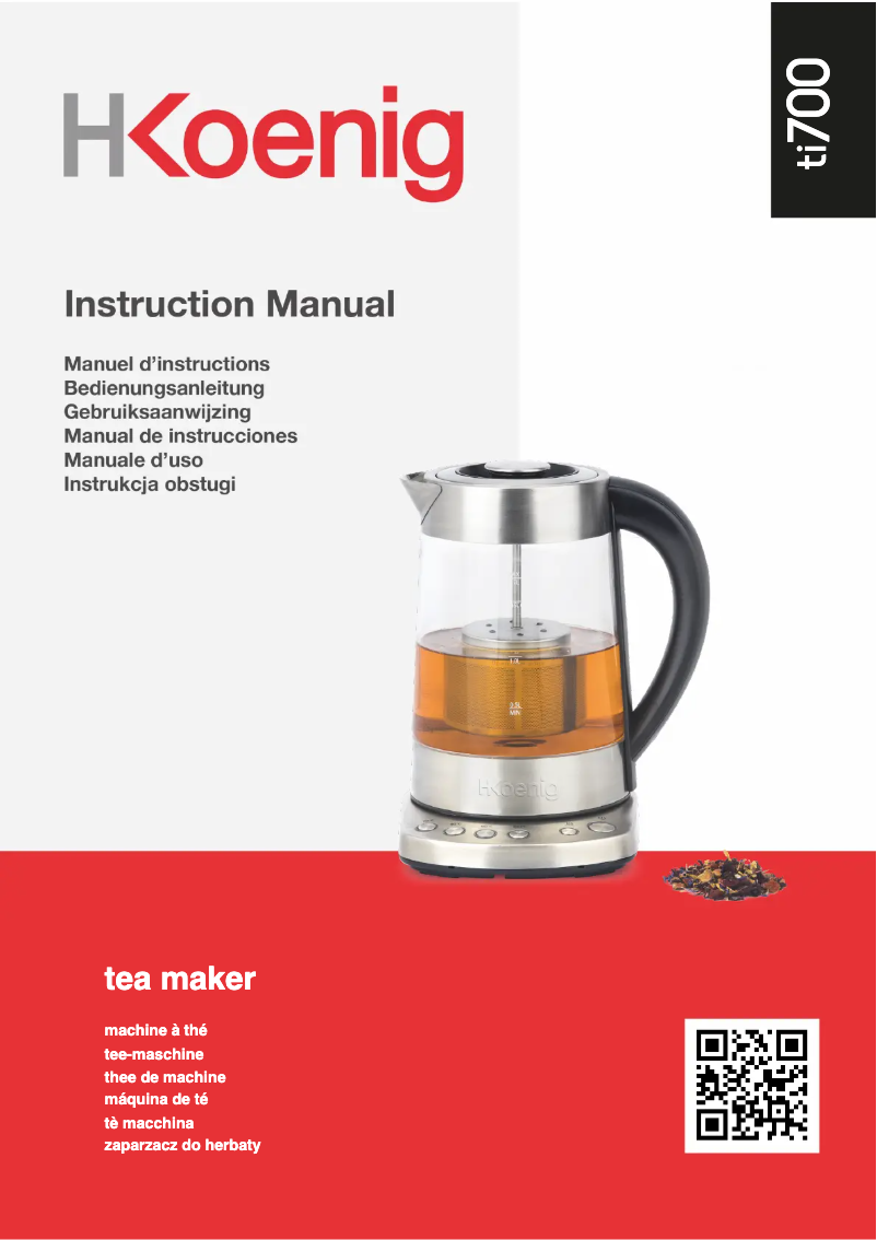 Página 1 del manual Manual de usuario H.Koenig TI700