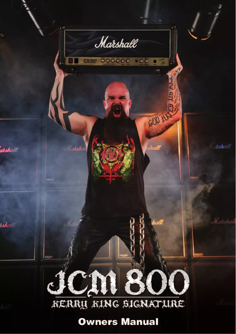 Page n°1 - Manuel utilisateur Marshall JCM 800