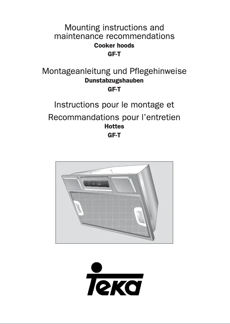 Image de la première page du manuel de l'appareil GF-T