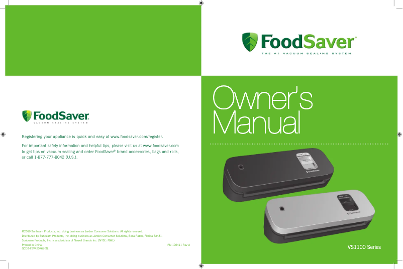 Image de la première page du manuel de l'appareil V1150