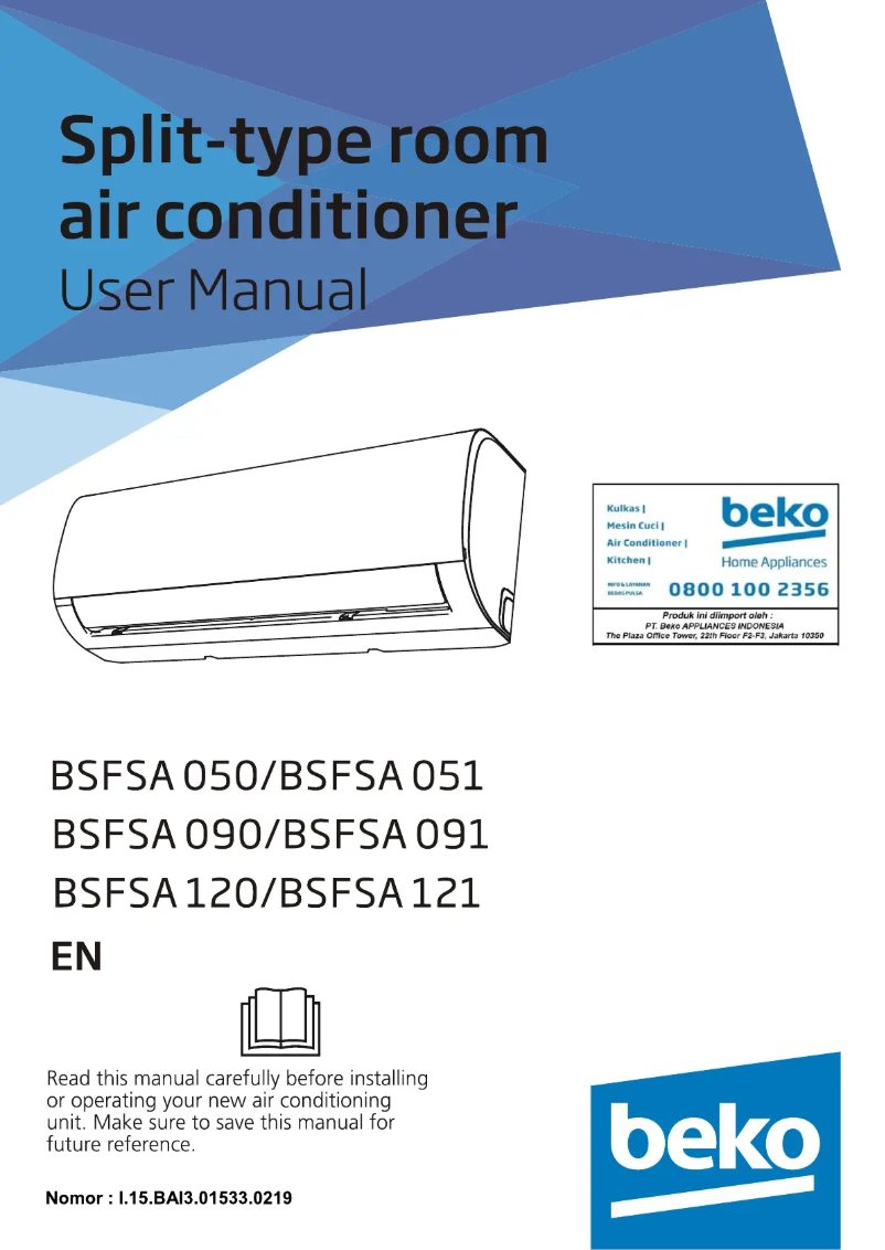 Image de la première page du manuel de l'appareil BSFSA 051