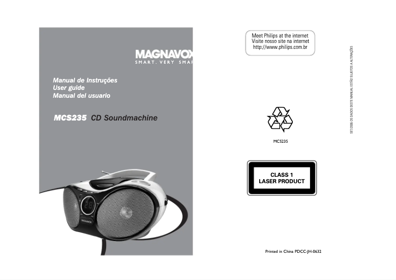 Página 1 del manual Manual de usuario Philips Magnavox MCS235