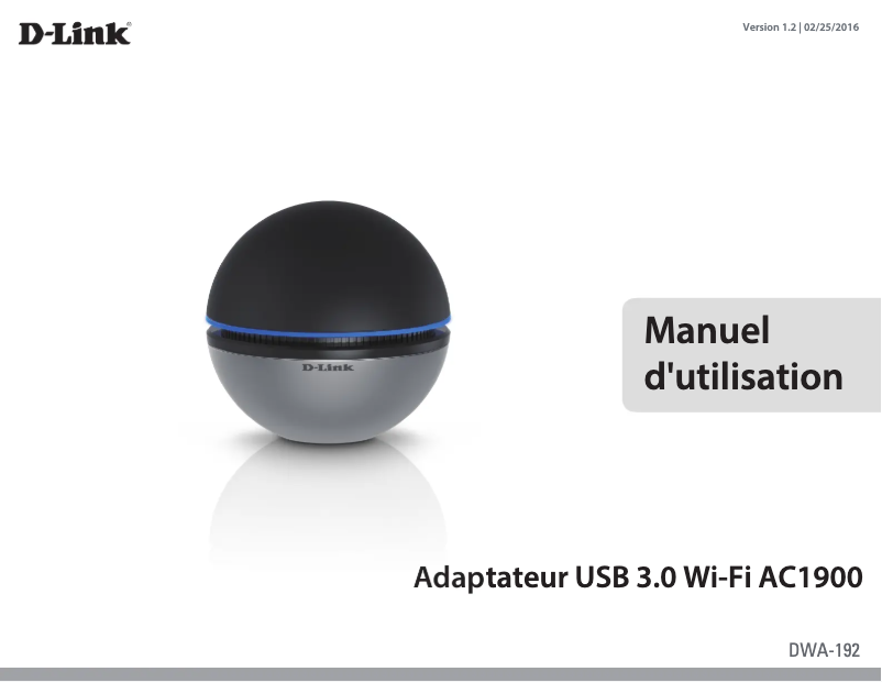 Page n°1 - Manuel utilisateur D-Link DWA-192