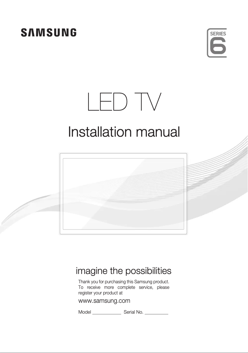 Page n°1 - Manuel utilisateur Samsung HG40AC690DW