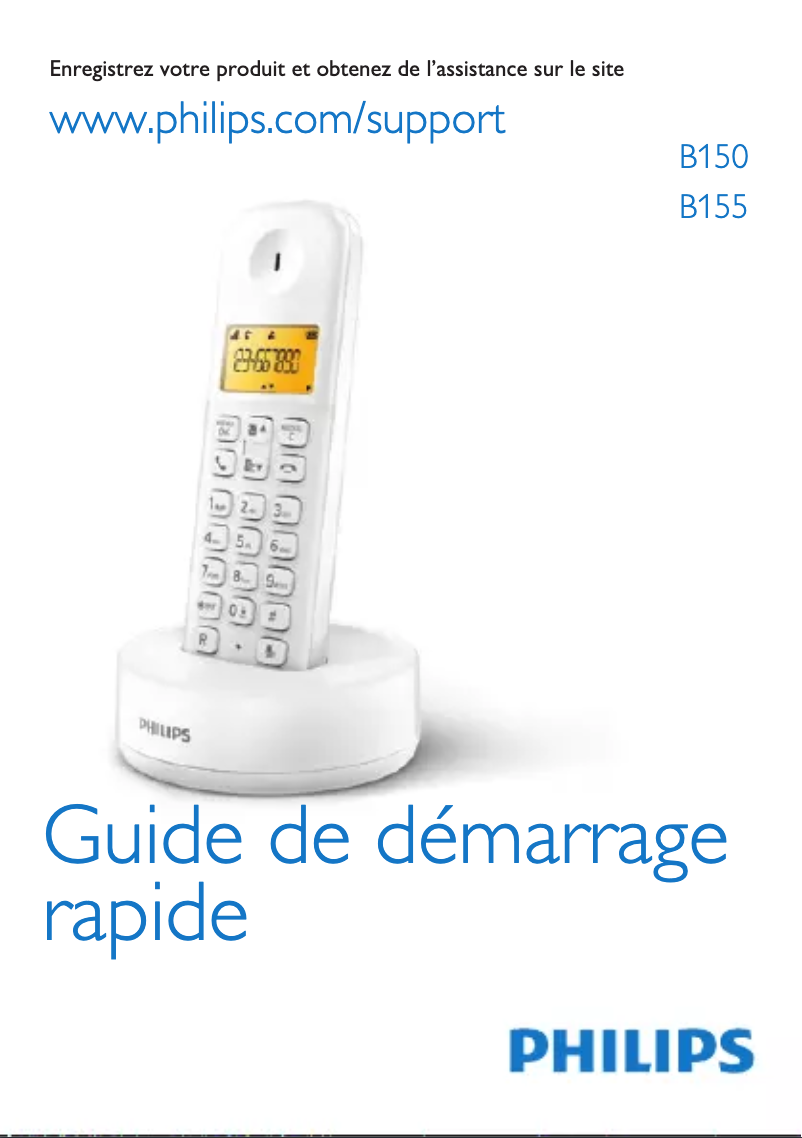 Página 1 del manual Guía de inicio rápido Philips B1551W