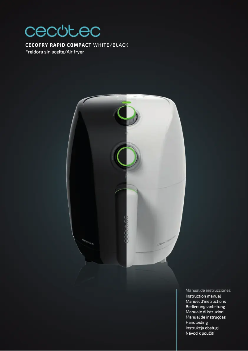 Page 1 de la notice Manuel utilisateur Cecotec Cecofry Compact Rapid
