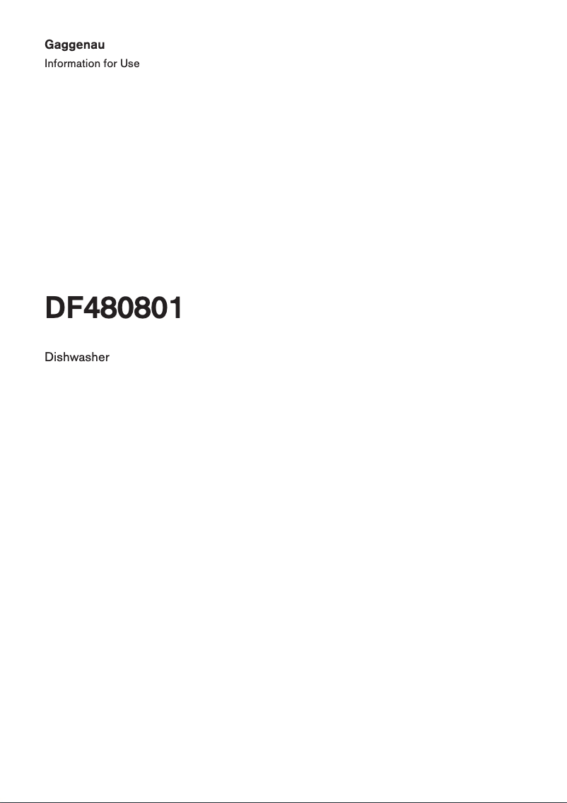 Image de la première page du manuel de l'appareil DF480801