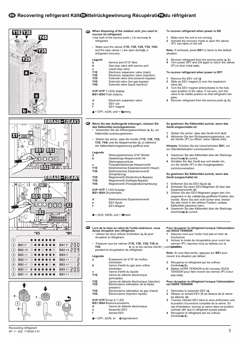 Página 1 del manual Manual de usuario Daikin ERRA10EAW1