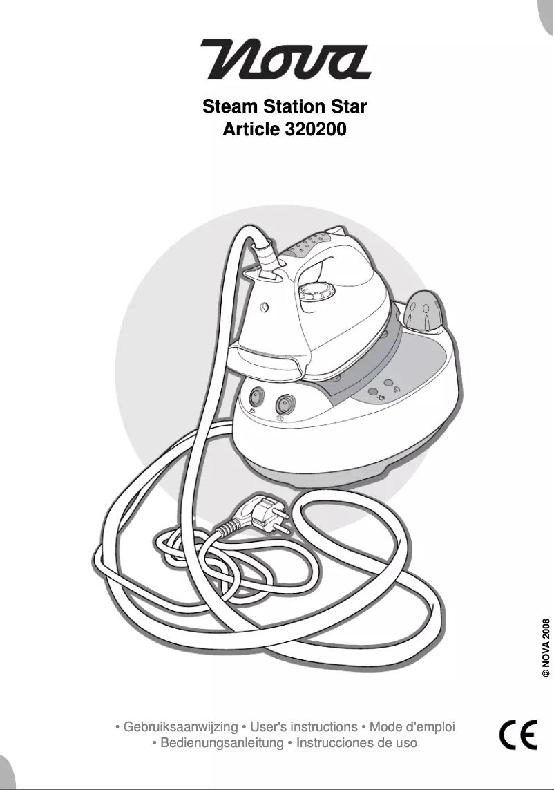 Page 1 de la notice Manuel utilisateur Nova Steam Station Star
