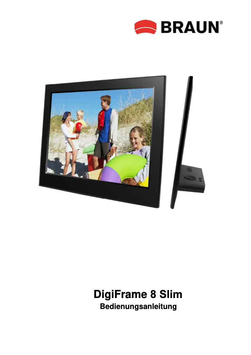 Page 1 de la notice Manuel utilisateur Braun DigiFrame 8000
