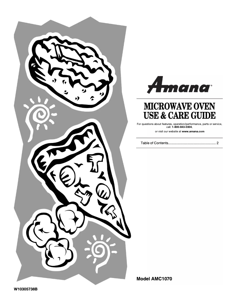 Page n°1 - Manuel utilisateur Amana AMC1070XB