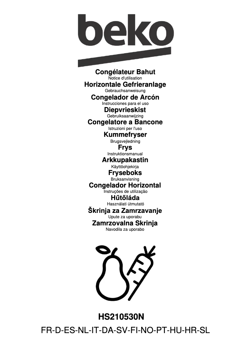 Page 1 de la notice Manuel utilisateur Beko HS210530N