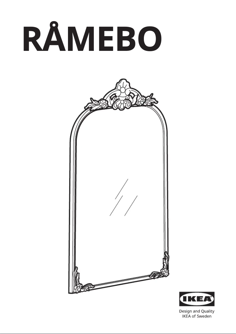 Image de la première page du manuel de l'appareil RÅMEBO 504.712.67