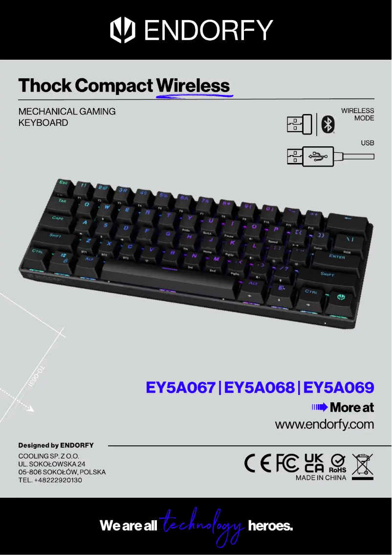 Page 1 of the manual User Manual ENDORFY Thock Compact Wireless