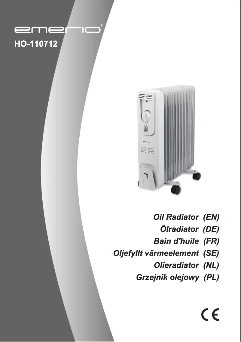 Page 1 de la notice Manuel utilisateur Emerio HO-110712