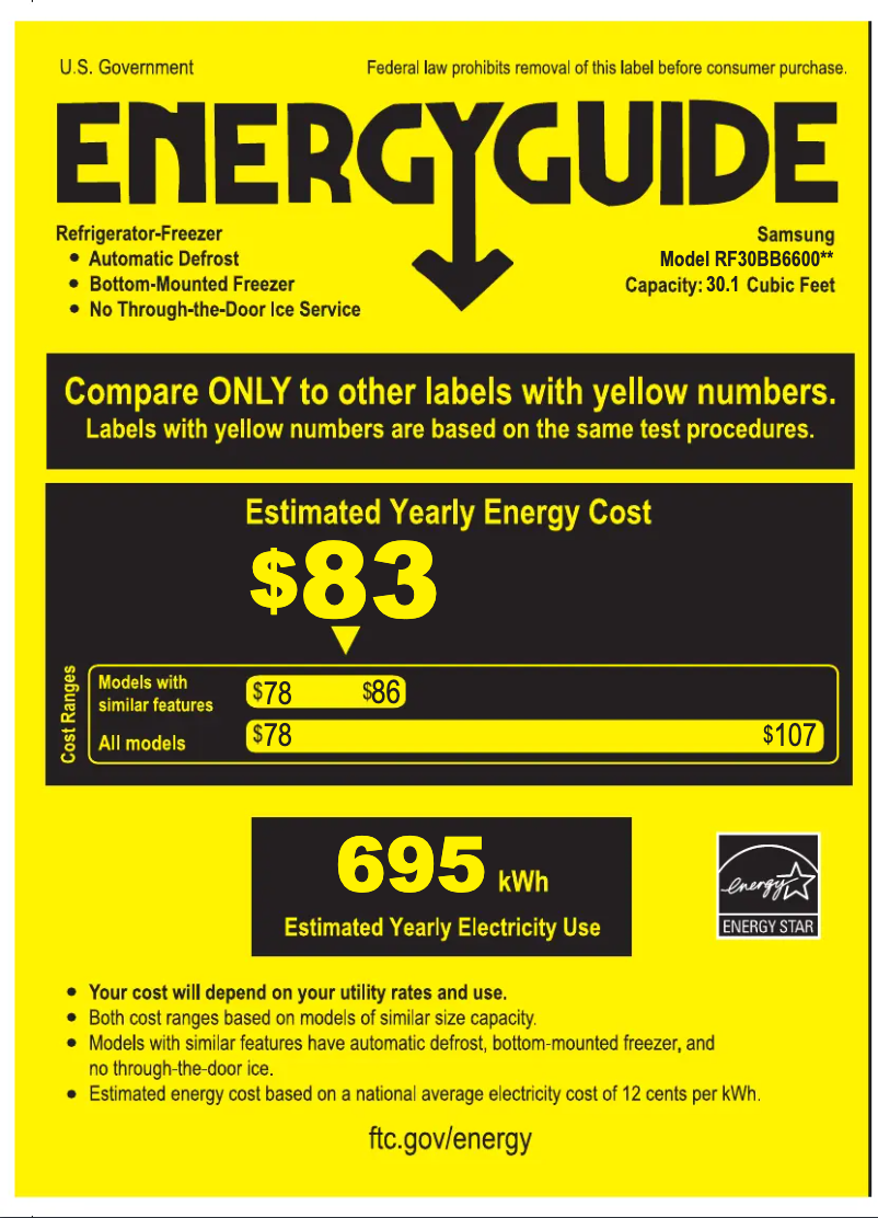 Image de la première page du manuel de l'appareil RF30BB660012