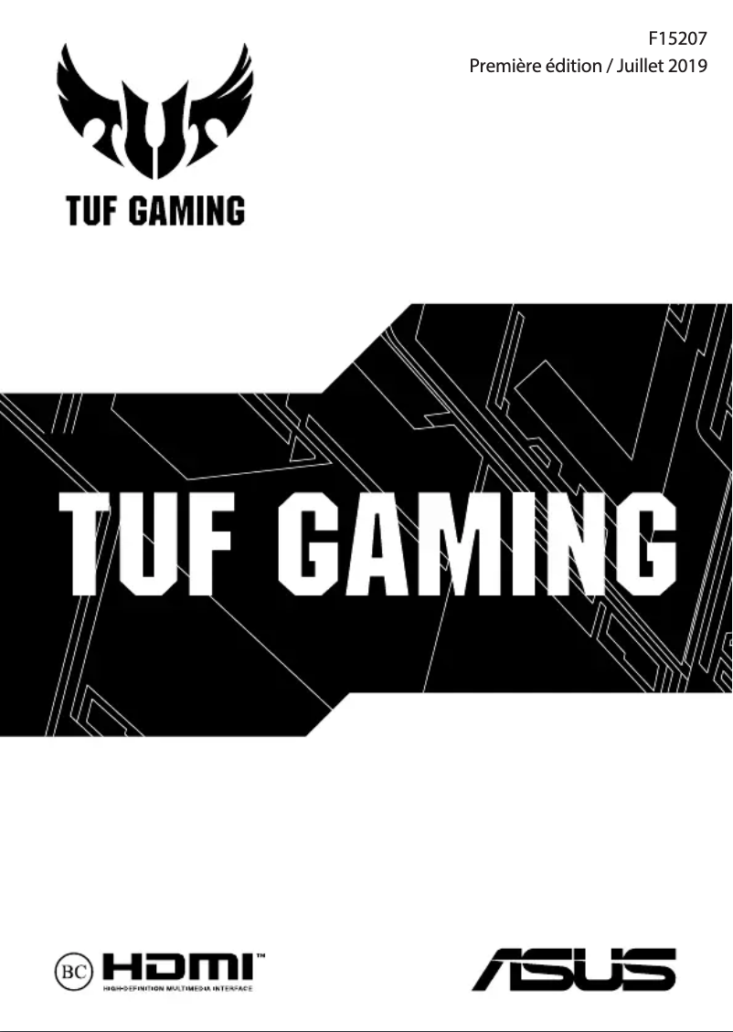 Page n°1 - Manuel utilisateur Asus TUF Gaming FX505GT