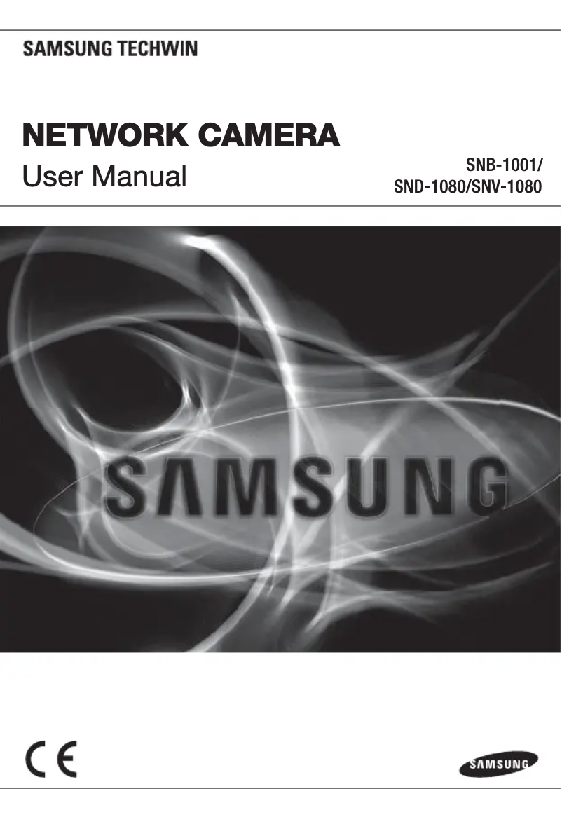 Page 1 de la notice Manuel utilisateur Samsung SNV-1080