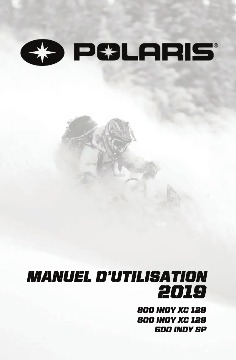 Page 1 de la notice Manuel utilisateur Polaris 800 INDY XC 129 (2019)