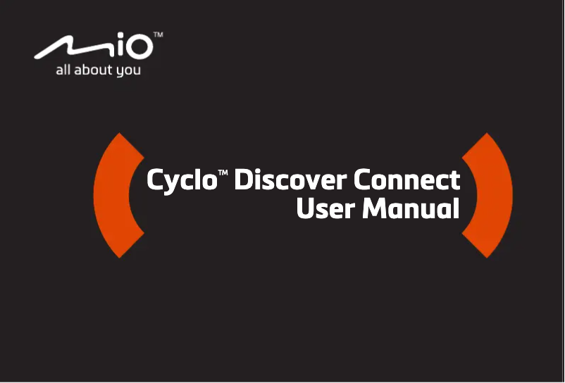 Image de la première page du manuel de l'appareil Cyclo Discover Connect