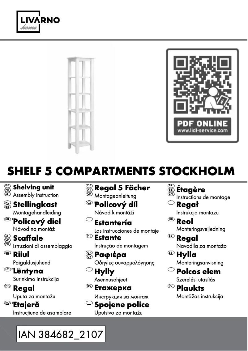 Image de la première page du manuel de l'appareil IAN 373924