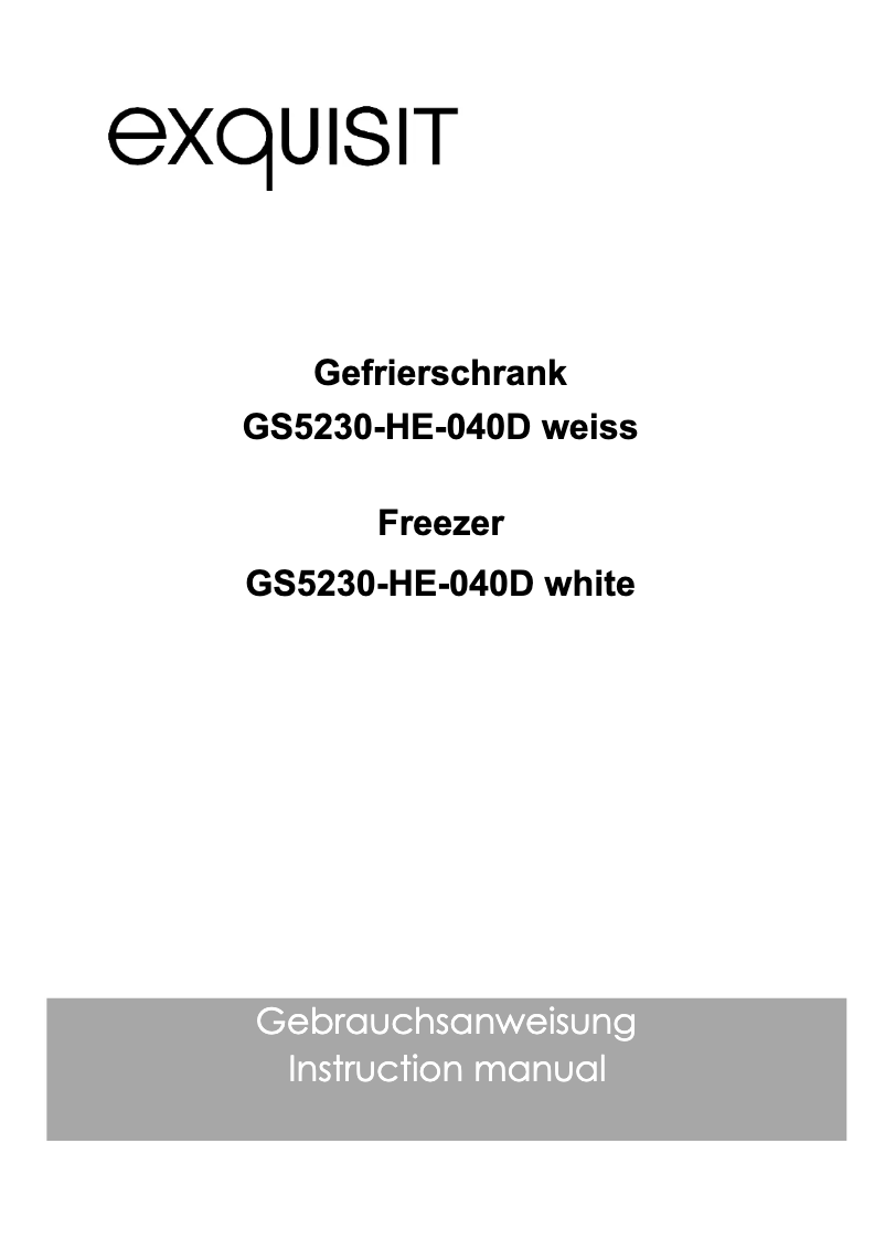 Image de la première page du manuel de l'appareil GS5230-HE-040D