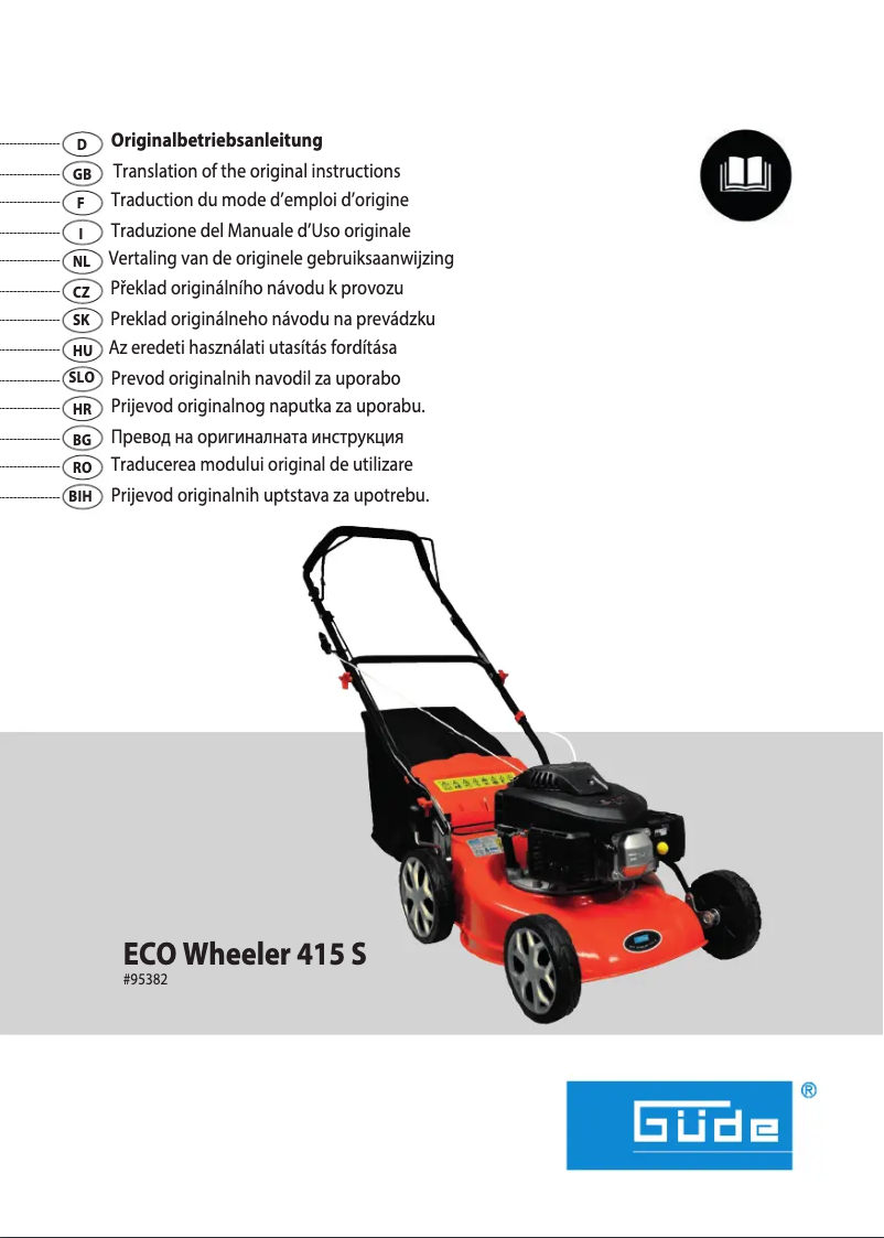 Image de la première page du manuel de l'appareil Eco Wheeler 415 S