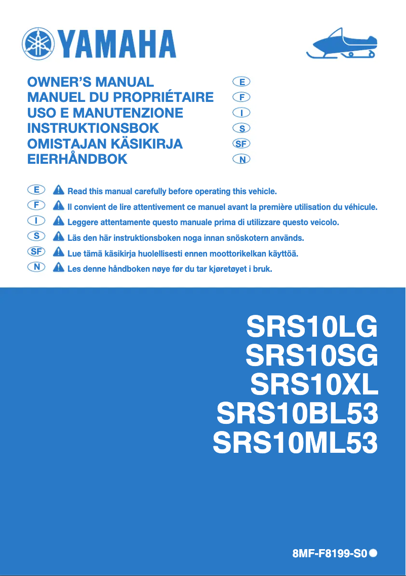 Page 1 de la notice Manuel utilisateur Yamaha Sidewinder B-TX LE 153 (2020)