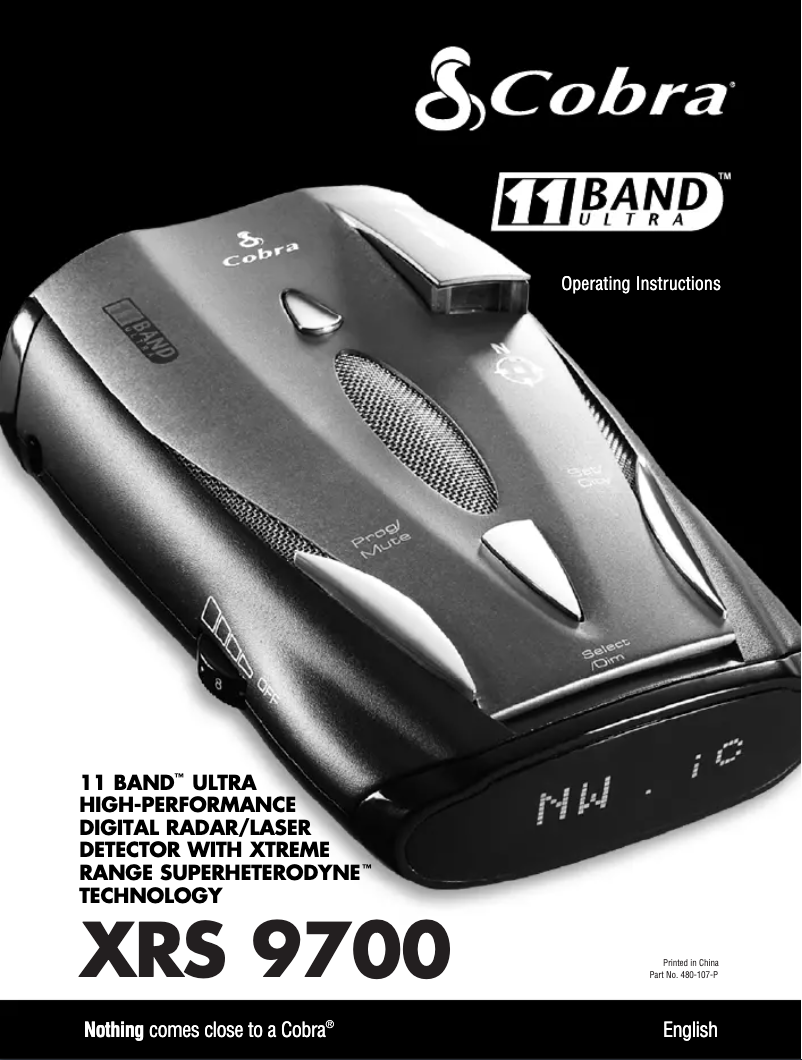 Image de la première page du manuel de l'appareil XRS 9700