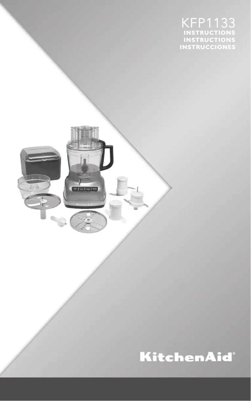 Page 1 de la notice Guide d'installation KitchenAid KFP1133