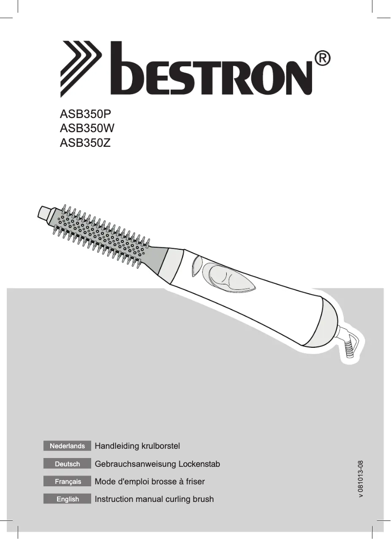 Image de la première page du manuel de l'appareil ASB350W