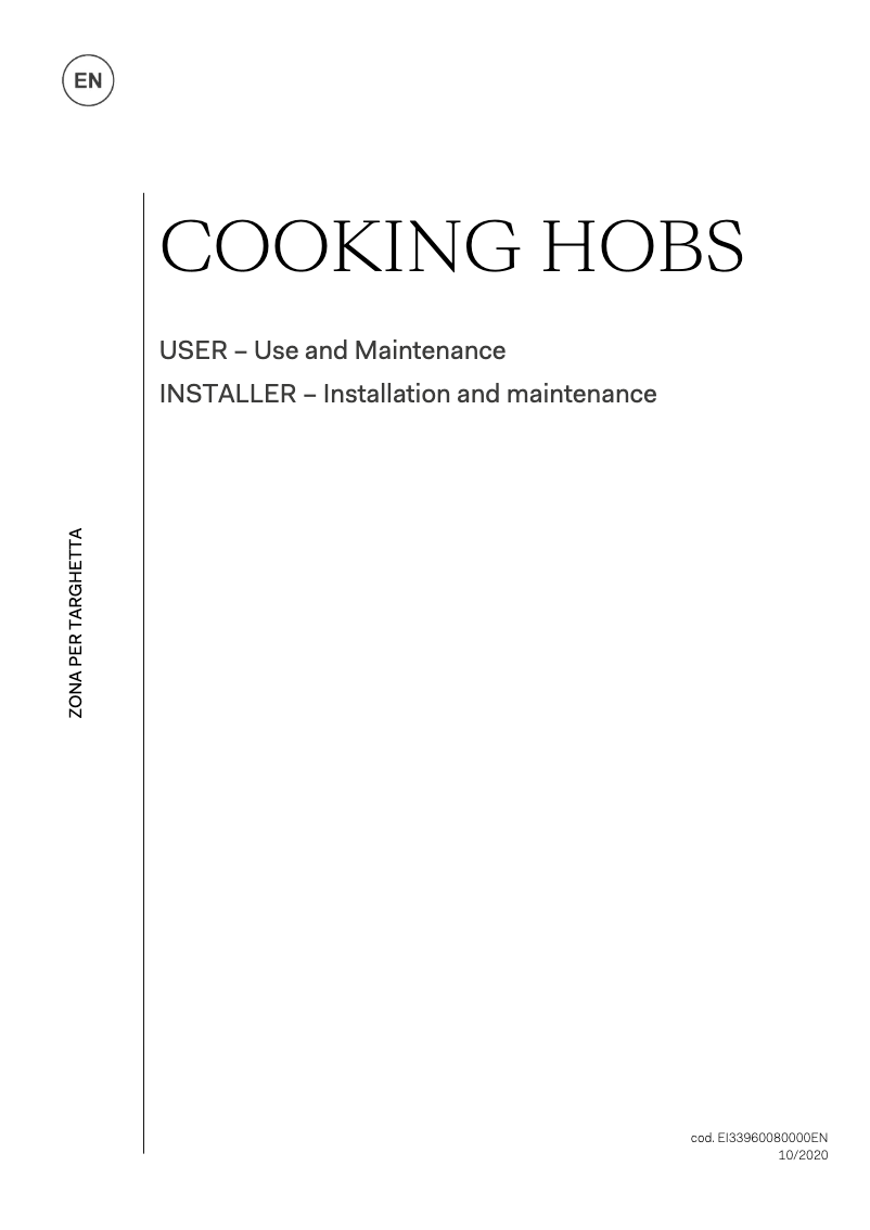 Page n°1 - Manuel utilisateur Ilve HPT125FD