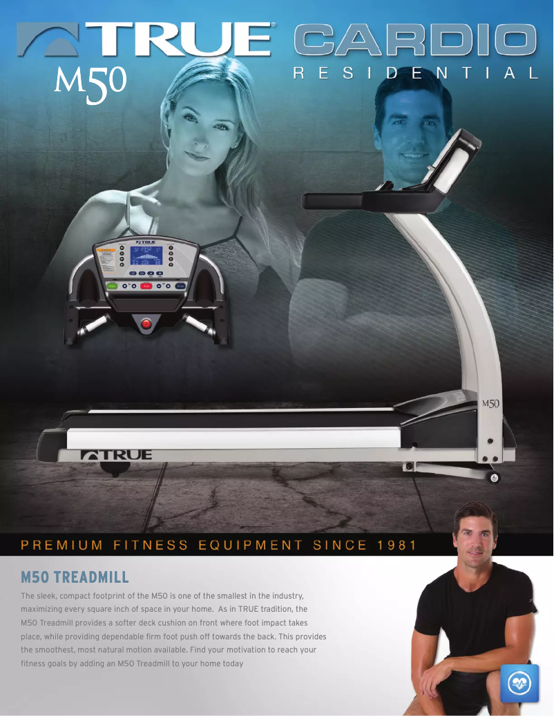 Página 1 del manual Ficha técnica True M50