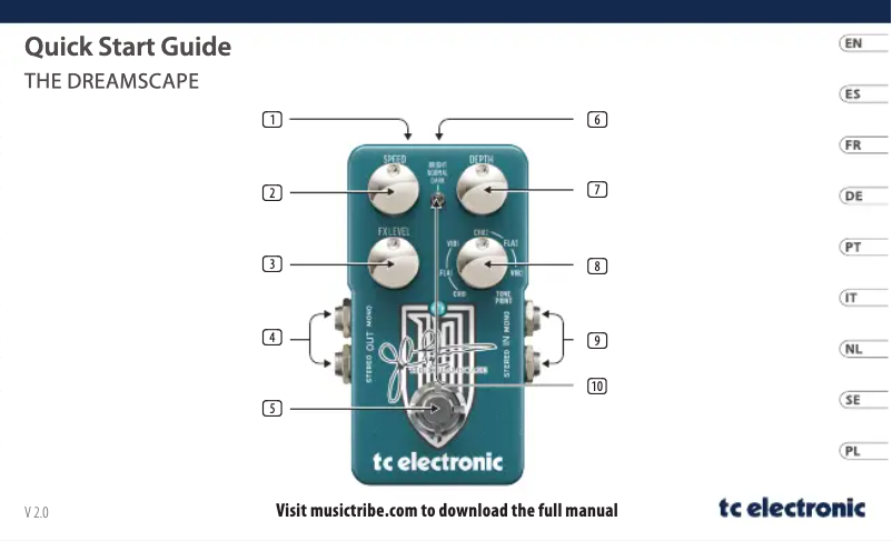 Image de la première page du manuel de l'appareil The Dreamscape