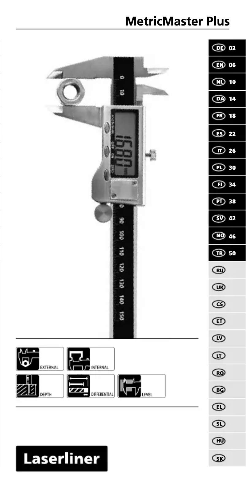 Page n°1 - Manuel utilisateur Laserliner MetricMaster Plus