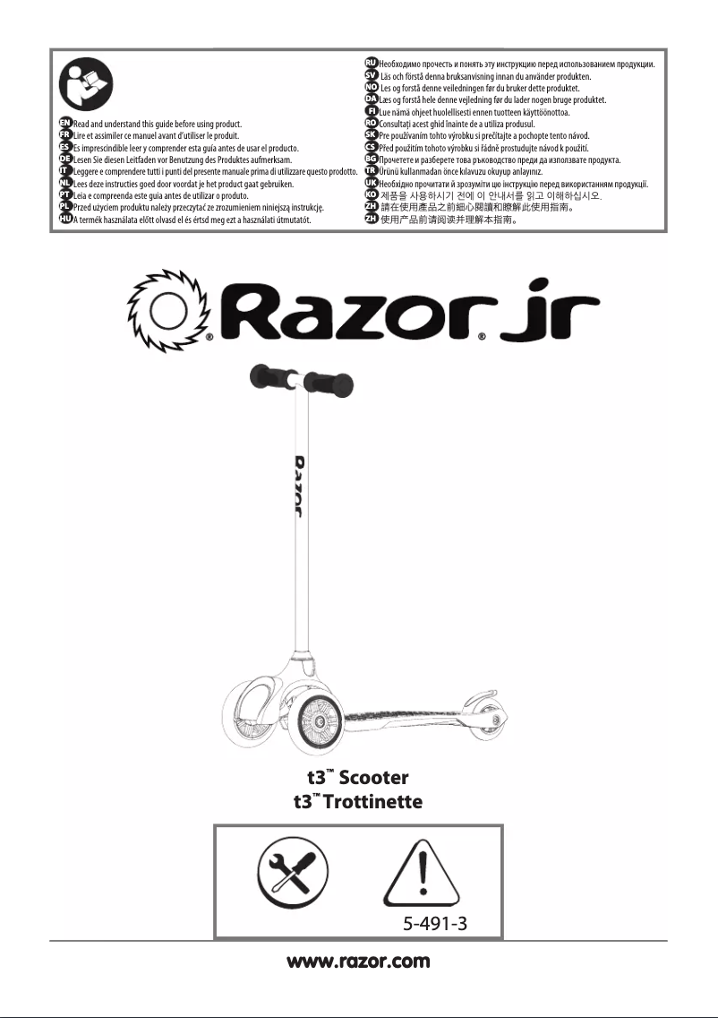 Página 1 del manual Manual de usuario Razor T3
