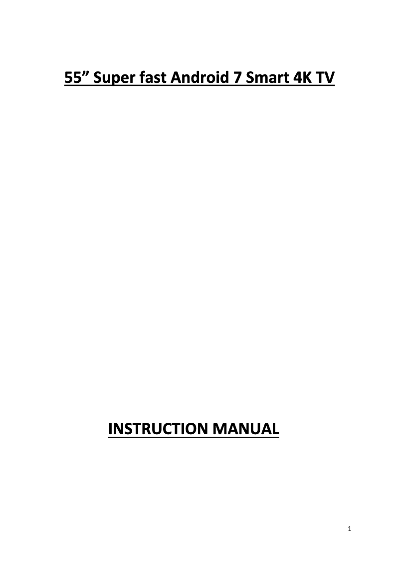 Page n°1 - Manuel utilisateur Cello C55SFS4K