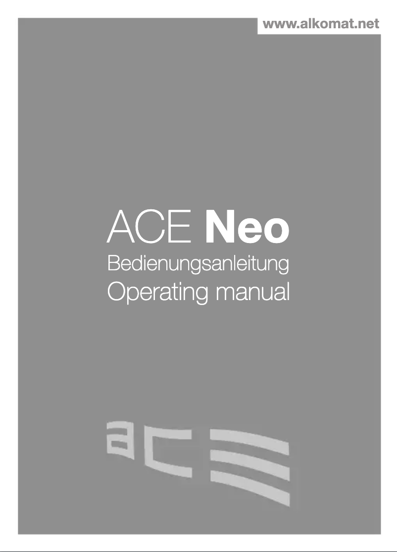 Page n°1 - Manuel utilisateur ACE Neo