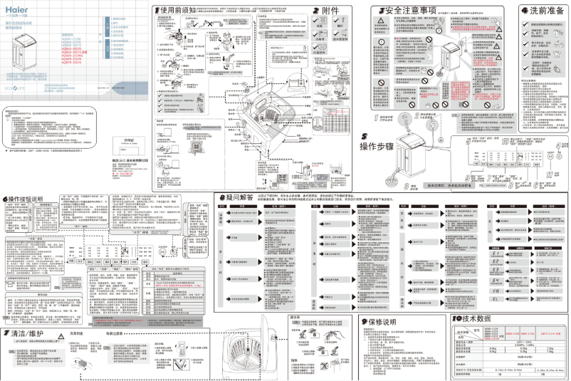 Image de la première page du manuel de l'appareil XQS65-Z1226