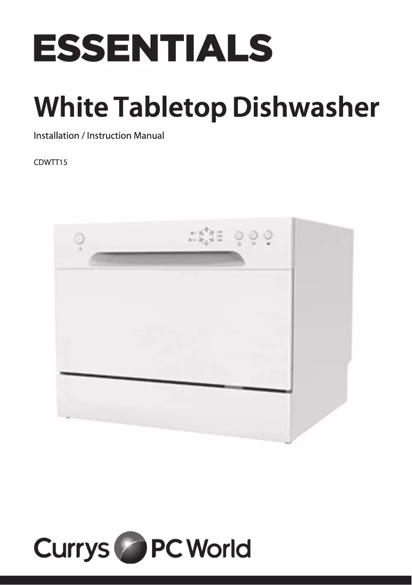 Page 1 de la notice Manuel utilisateur Currys Essentials CDWTT15