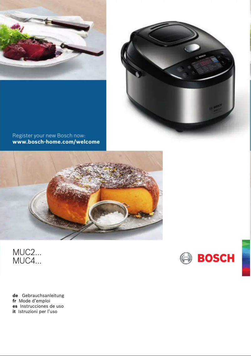 Page 1 of the manual User Manual Bosch MUC28B64