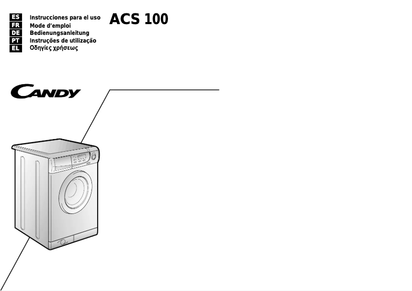 Page 1 de la notice Manuel utilisateur Candy LB ACS100 SY