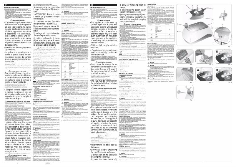 Image de la première page du manuel de l'appareil Stiromatic 3000