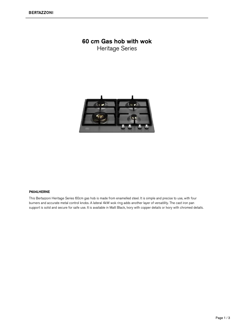 Image de la première page du manuel de l'appareil P604LHERNE