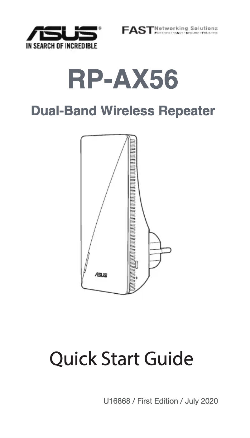 Page 1 de la notice Manuel utilisateur Asus RP-AX56