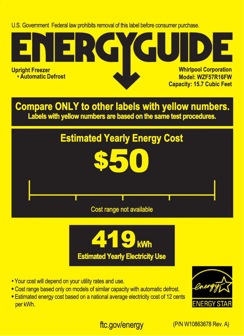 Image de la première page du manuel de l'appareil WZF57R16FW