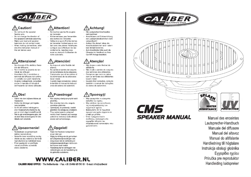 Page 1 de la notice Manuel utilisateur Caliber CSM13B