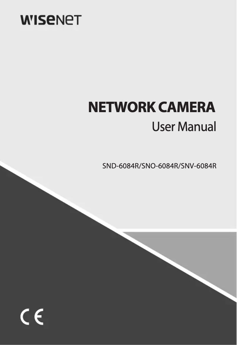 Page n°1 - Manuel utilisateur Hanwha SND-6084R