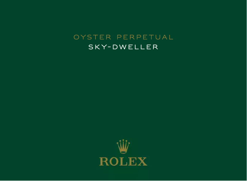 Page n°1 - Manuel utilisateur Rolex Sea-Dweller