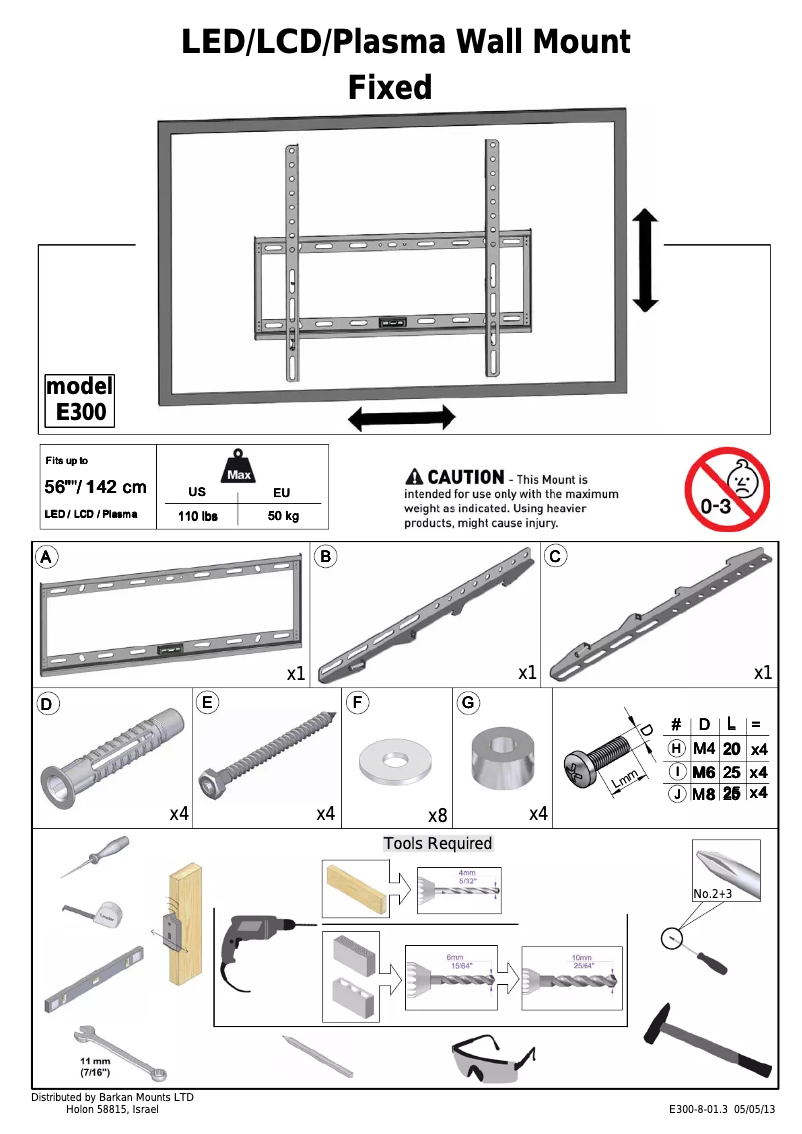 Image de la première page du manuel de l'appareil E300